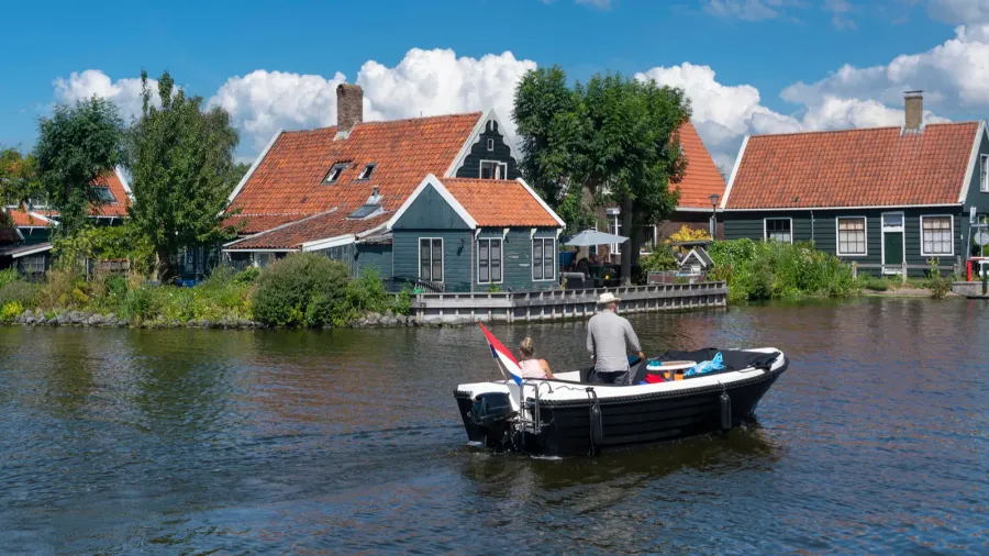 site with the river zaan in zaandam district kalferpolder province