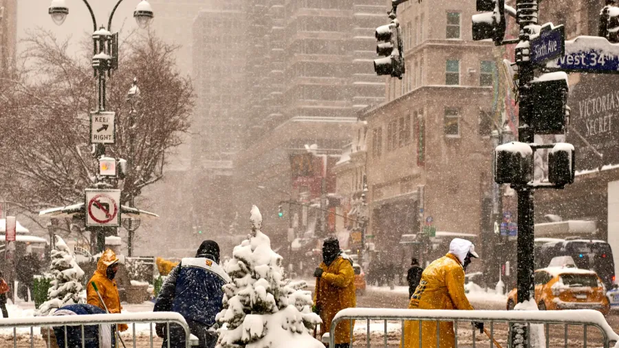 snow storm niko in new york city february 9th 2017
