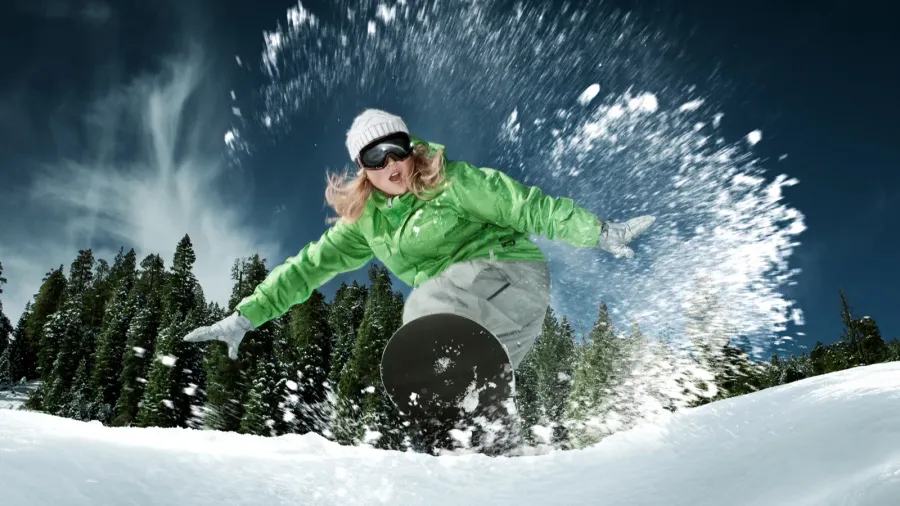 snowboarding