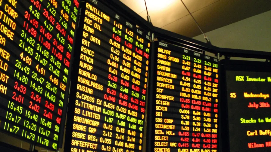 stock market board