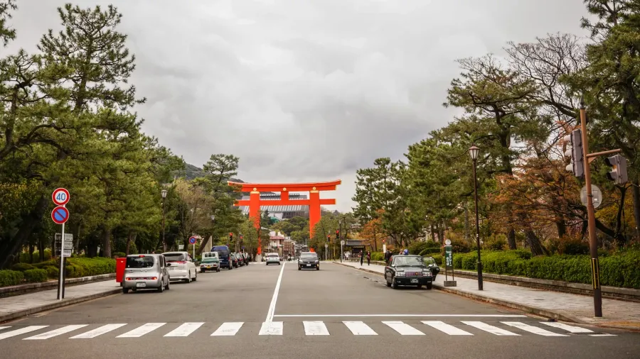 street of kyoto japan