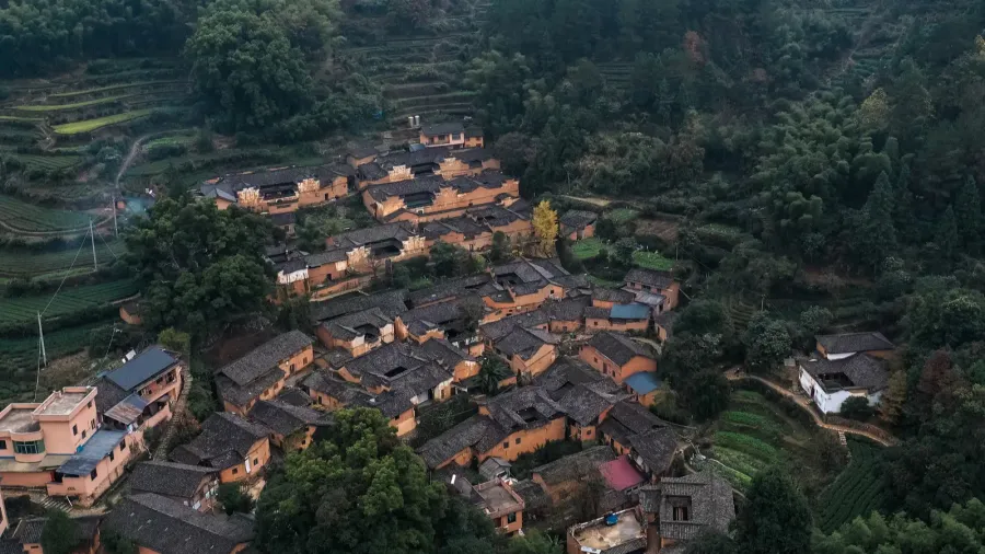 stunning vistas reveal an ancient village in china with traditional
