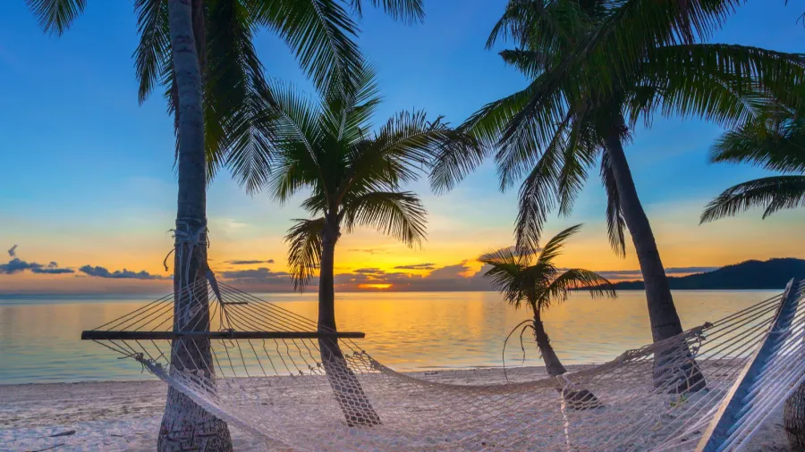 sunset on beach