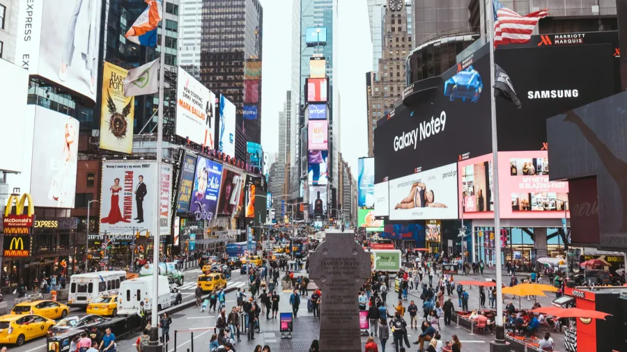 times square new york usa  october 8 2018 urban
