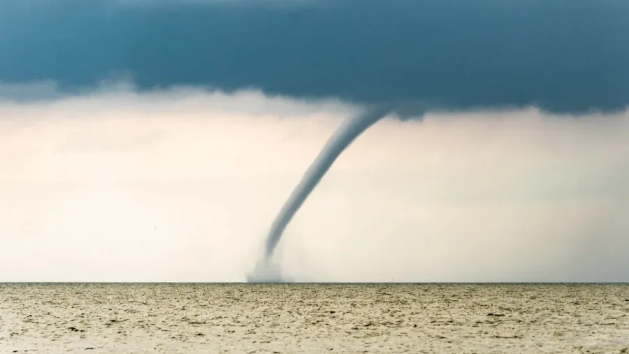 tornado over the sea