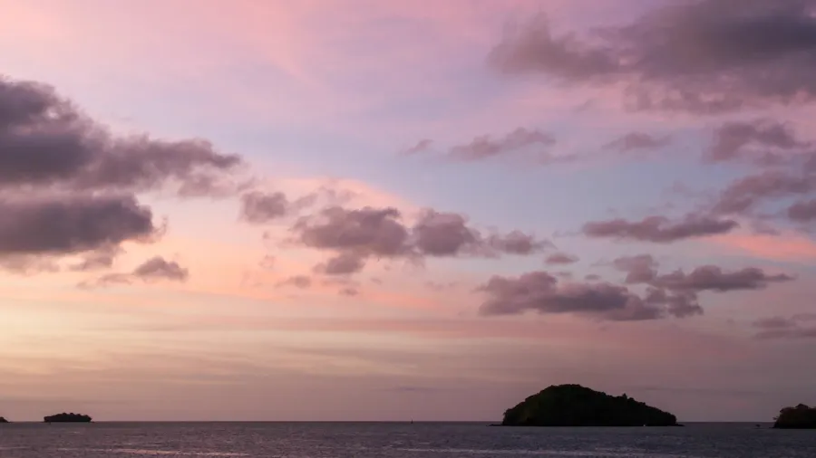 tropical sunrise at mayotte island
