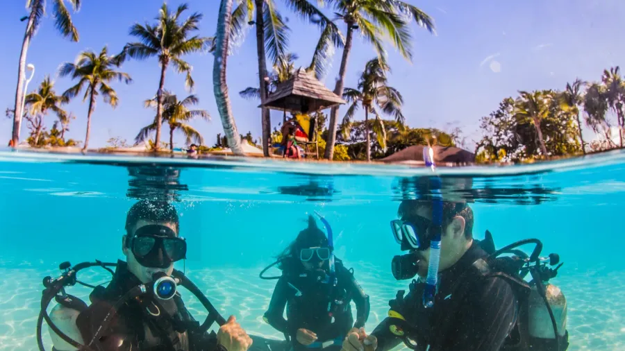 underwater scuba diving