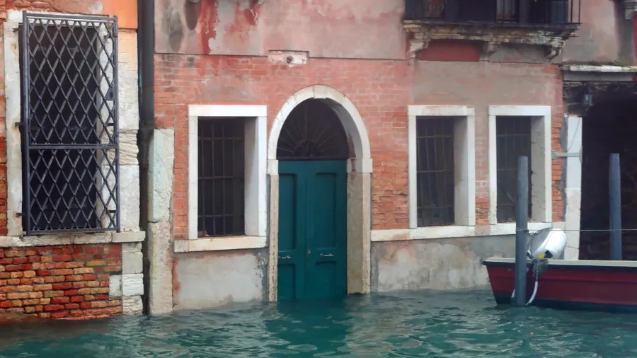 venetian houses in venice on the grand canal with